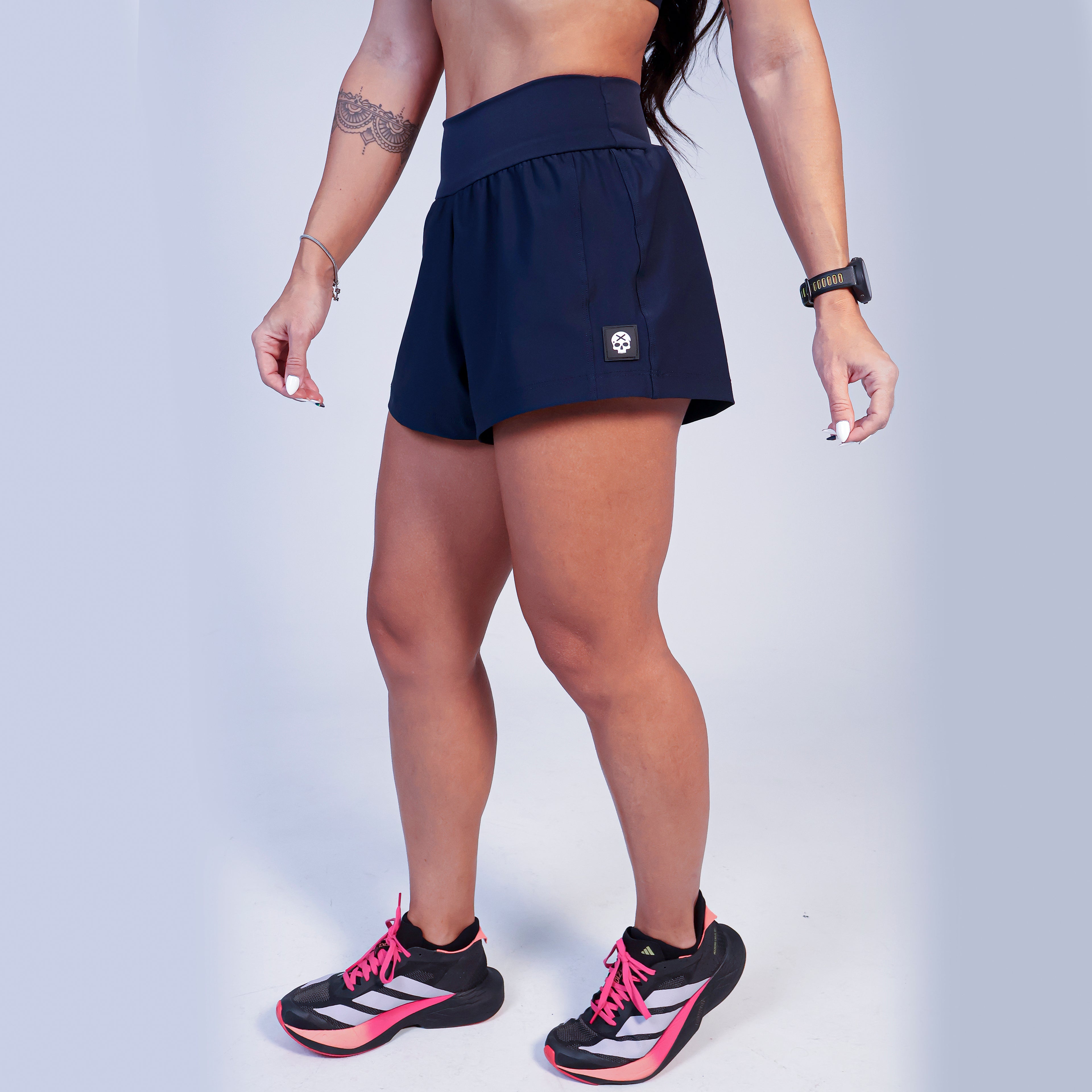 Short Solto c/ Short Interno - Azul Norturno