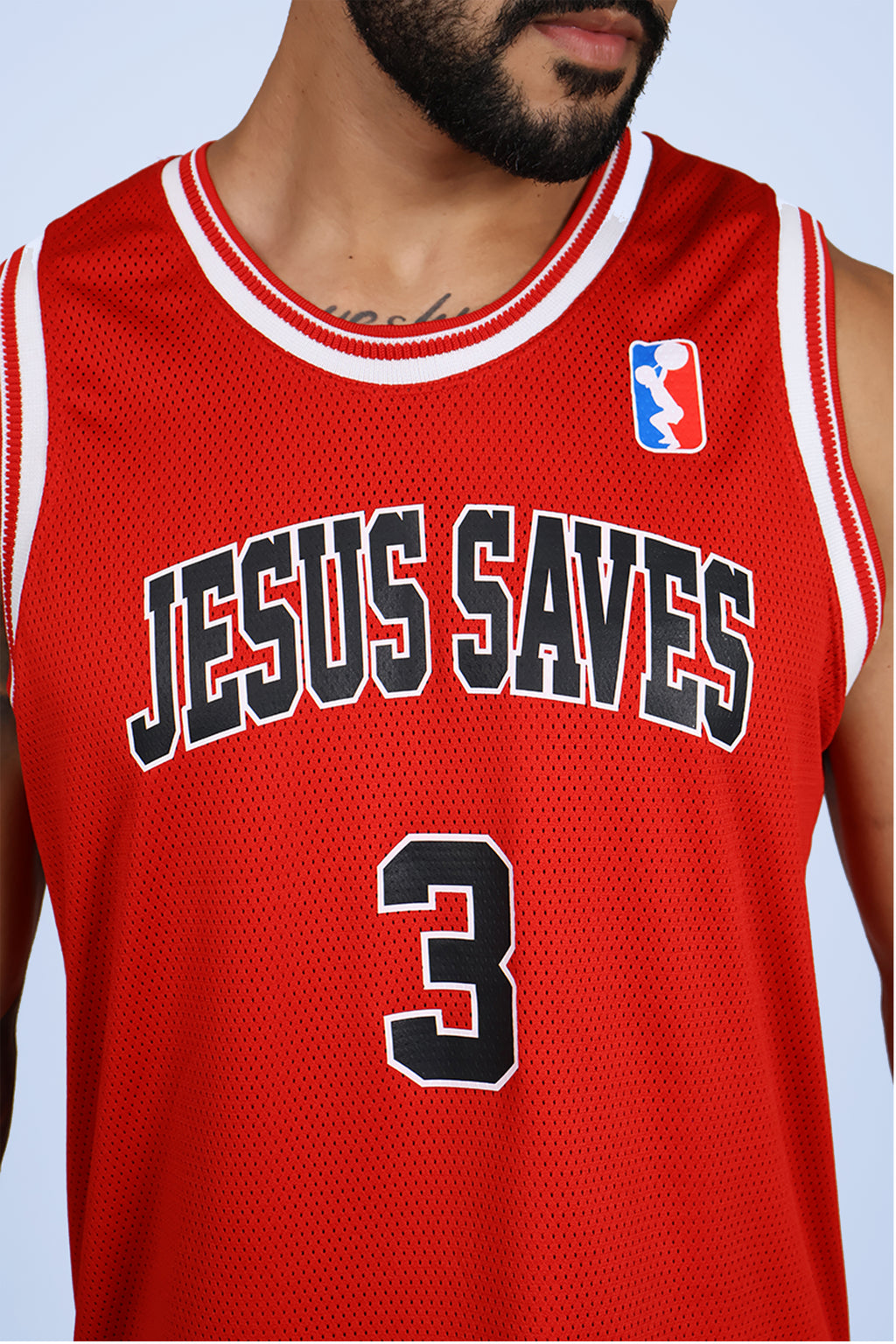 Regata Machão JESUS SAVES- Vermelho