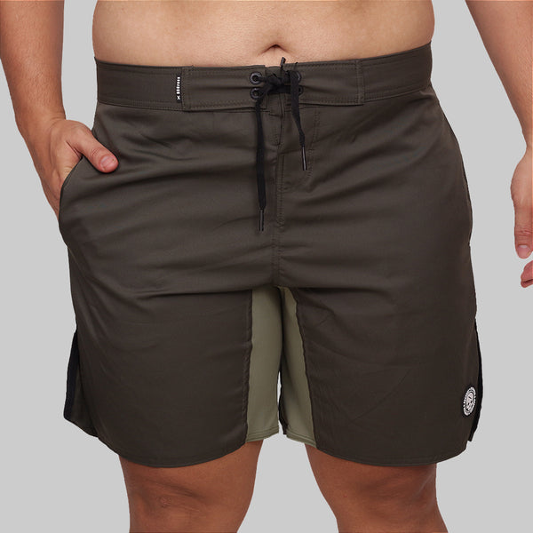 Berm Masc One Color Plus Size  - Verde Escuro