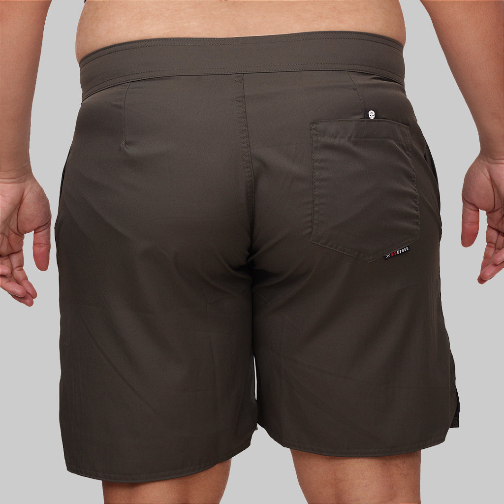 Berm Masc One Color Plus Size  - Verde Escuro