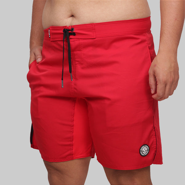Berm Masc One Color Plus Size  - Vermelho