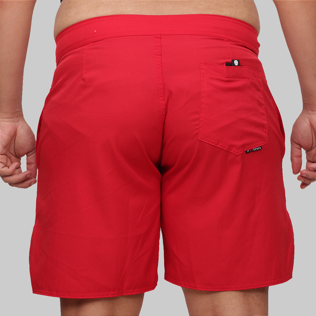 Berm Masc One Color Plus Size  - Vermelho