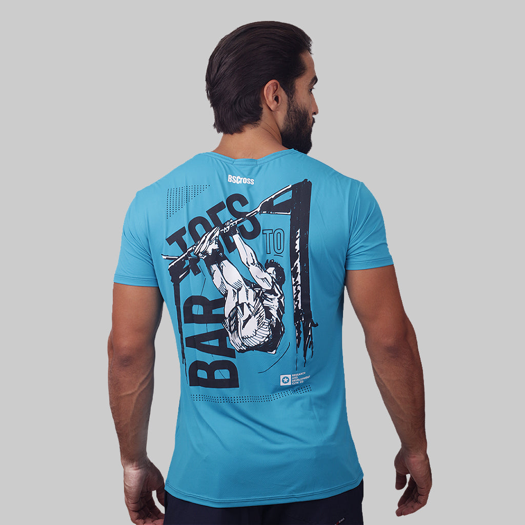 Camiseta masc. Toes To Bar - Azul