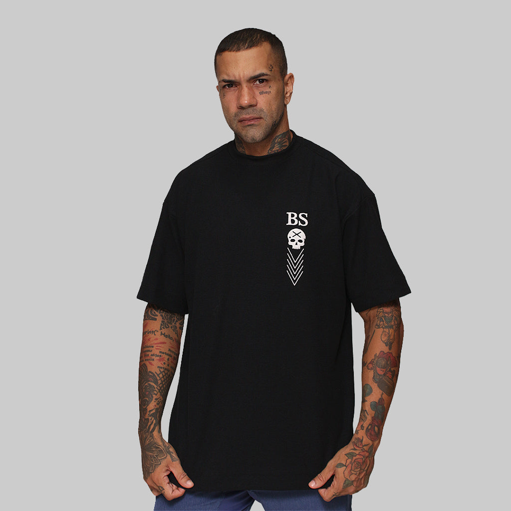 Camiseta Mas. Big Oversized BS Your Self - Preto