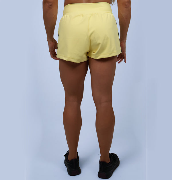 Short Fem Duplo c/ Debrum - Liso Biscoito