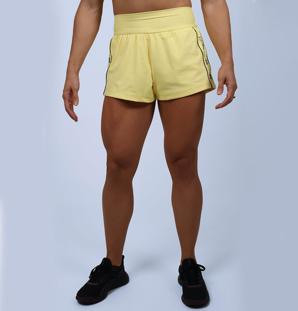 Short Fem Duplo c/ Debrum - Liso Biscoito