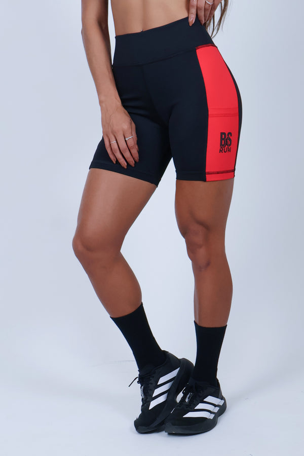 Short c/ Bolso Lateral Contrastante - Preto