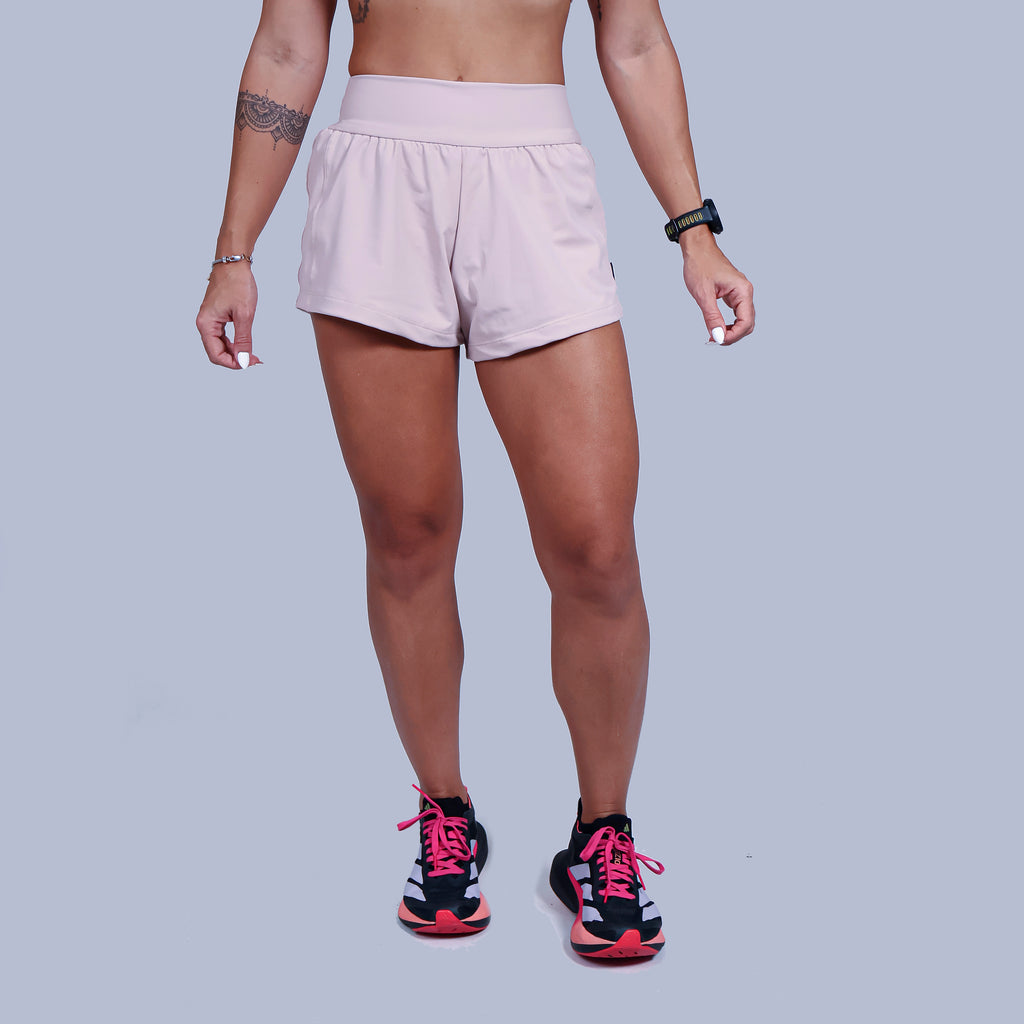 Short Solto c/ Short Interno - Nude