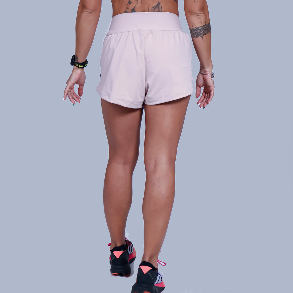 Short Solto c/ Short Interno - Nude