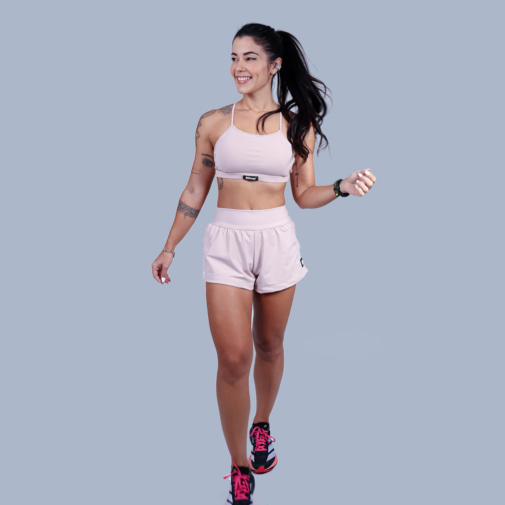 Short Solto c/ Short Interno - Nude