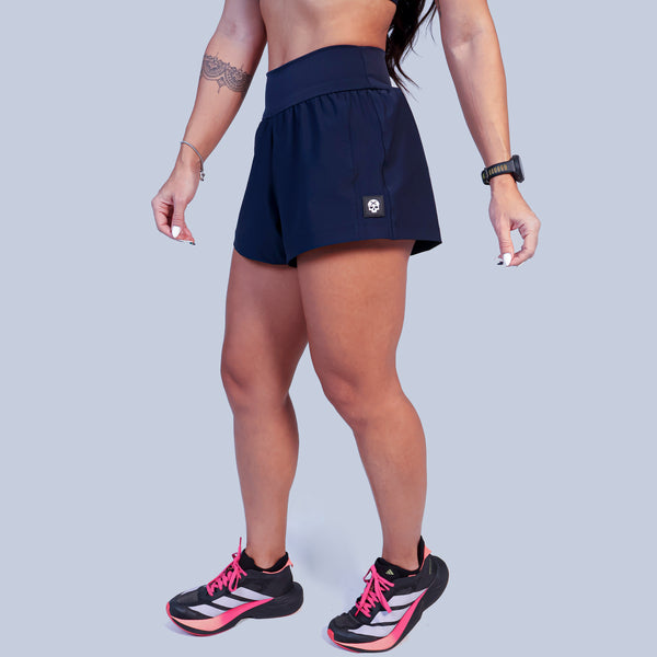 Short Solto c/ Short Interno - Azul Norturno