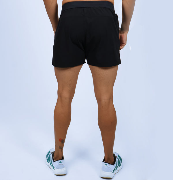 Short Curto Masc c/ Bolso e Zíper - Preto