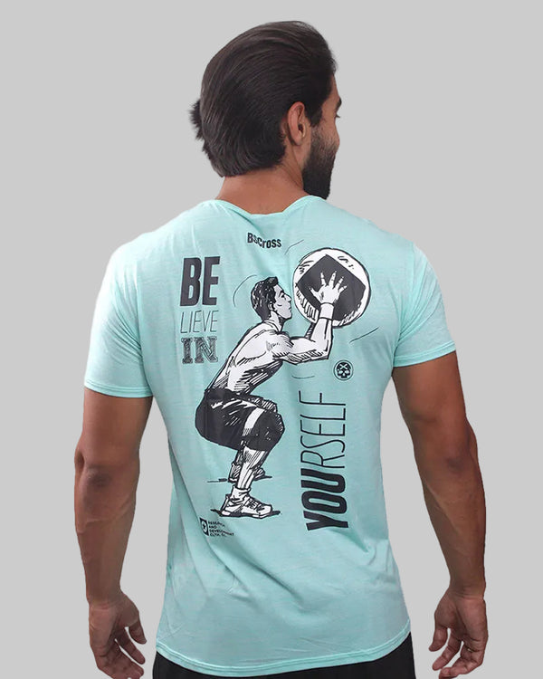 Camiseta Mas. BS Yourself - Splash Clara