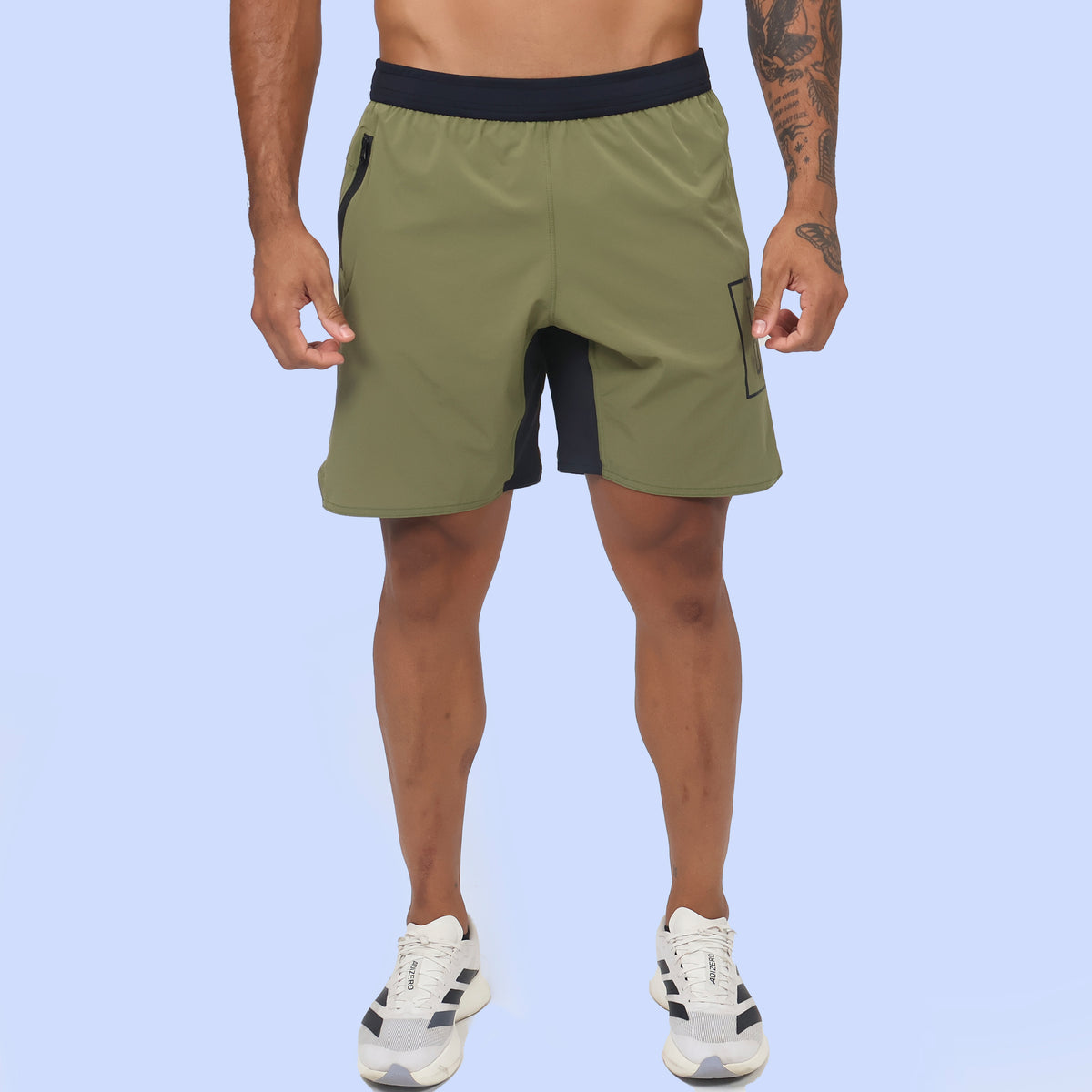Short Tactel c/ bolso e Zíper - Avocado