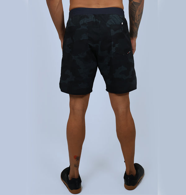 Short Masc c/ Bolso e Zíper - Branco Camuflado