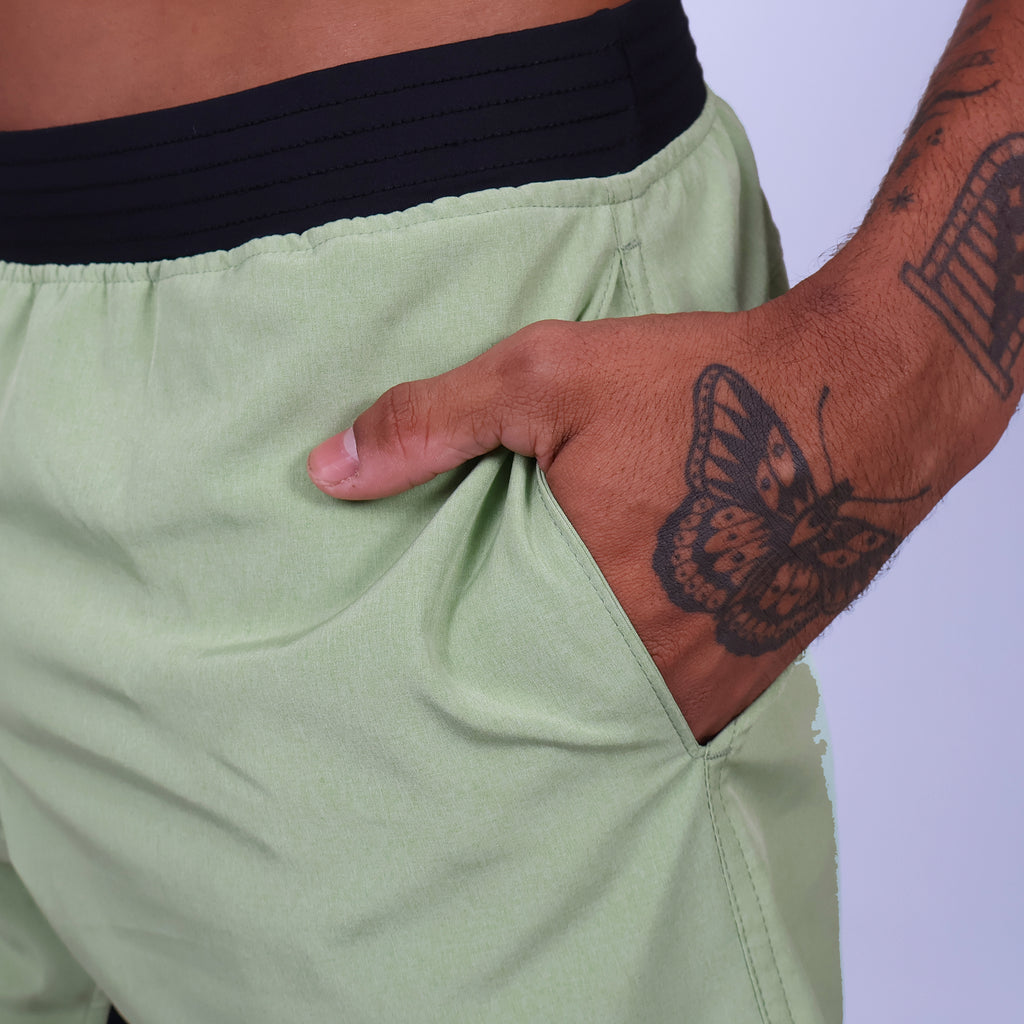 Short Tactel Cós Estreito - Verde Claro