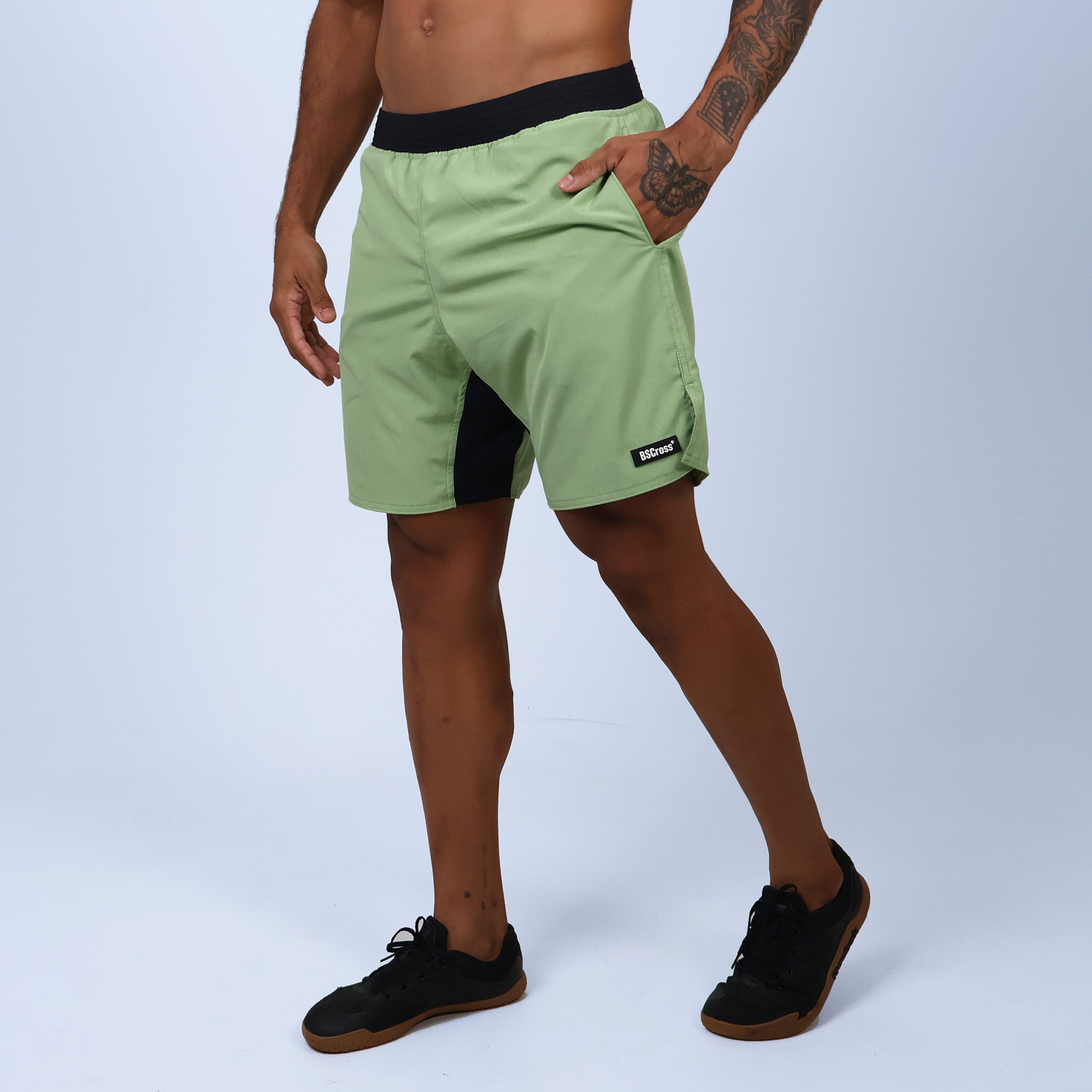 Short Tactel Cós Estreito - Verde Claro
