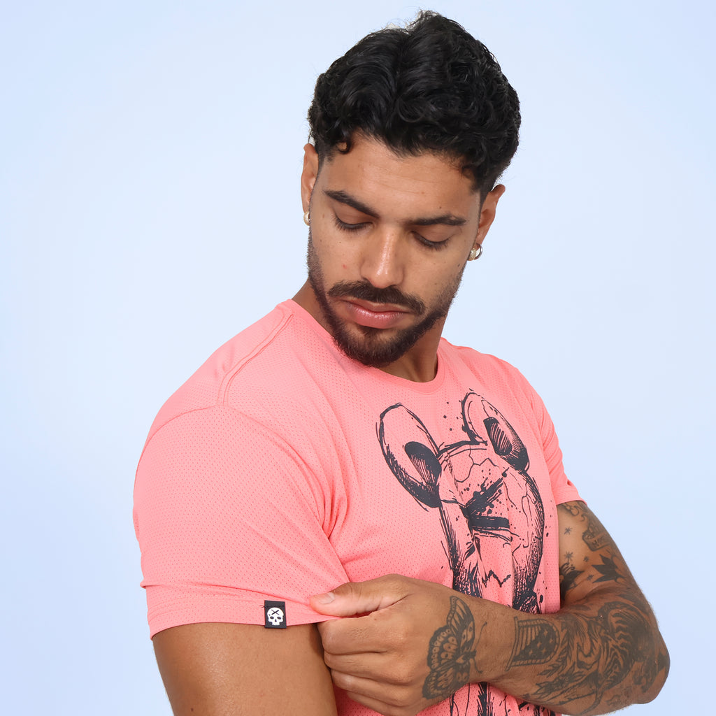 Camiseta BEAR KETTLEBELL - Goiaba