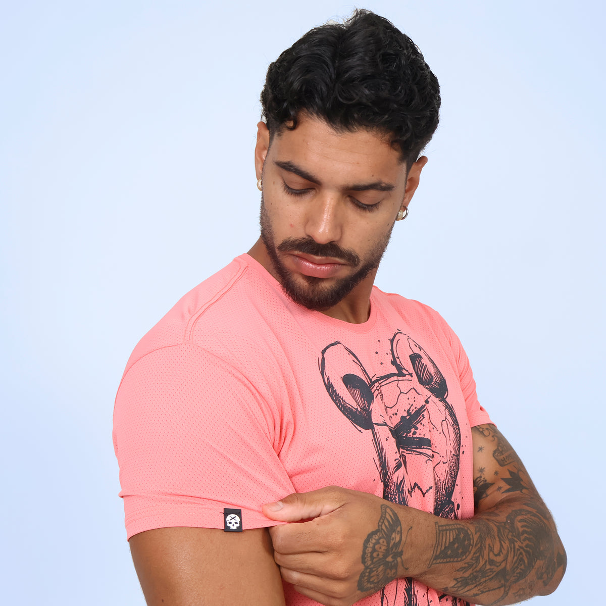 Camiseta BEAR KETTLEBELL - Goiaba