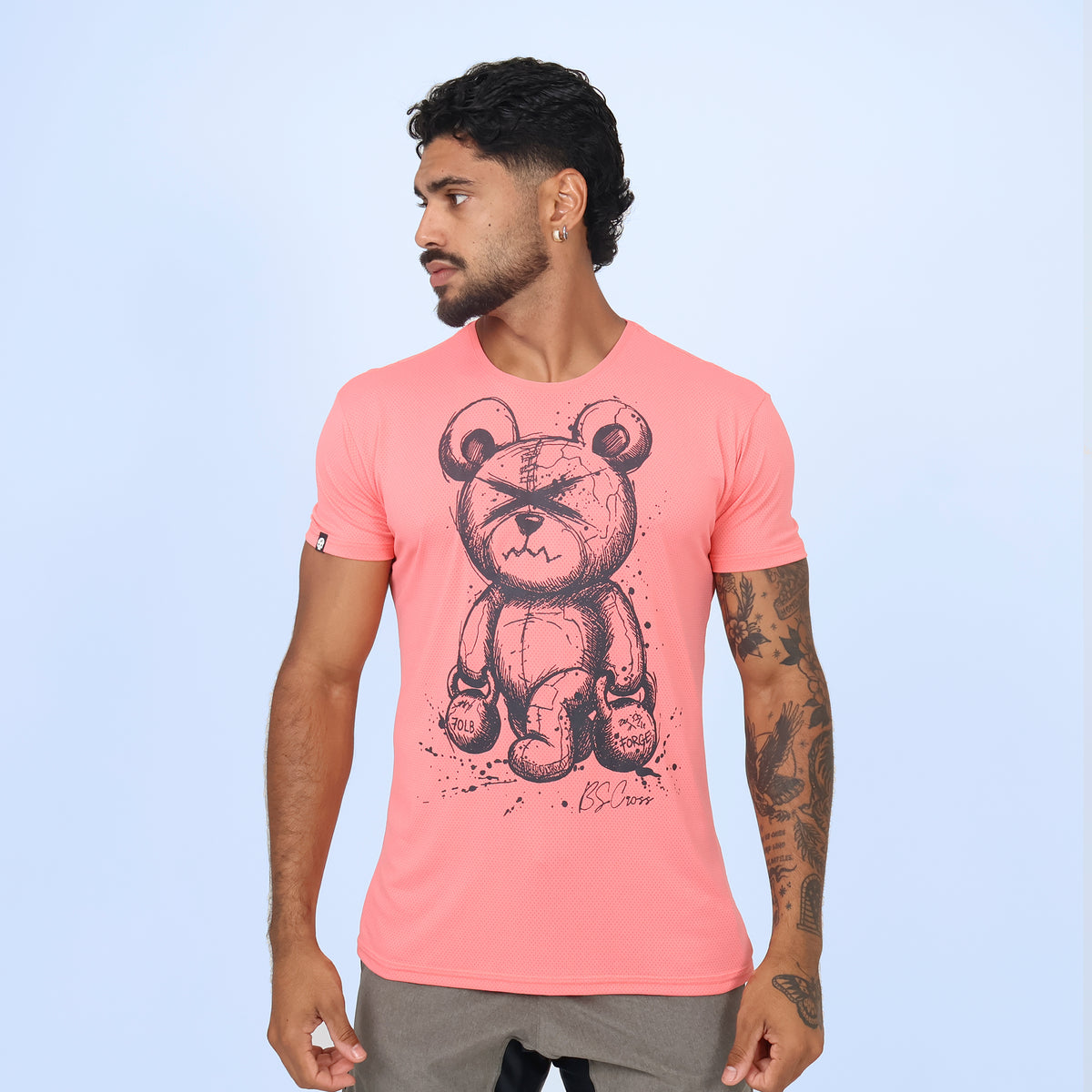 Camiseta BEAR KETTLEBELL - Goiaba