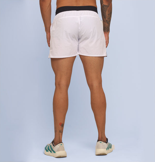 Short Curto Masc c/ Bolso e Zíper - Branco