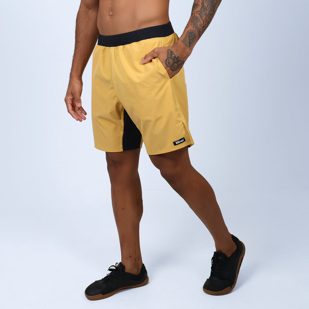 Short Masc Cós Estreito - Amarelo