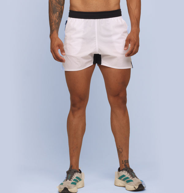 Short Curto Masc c/ Bolso e Zíper - Branco
