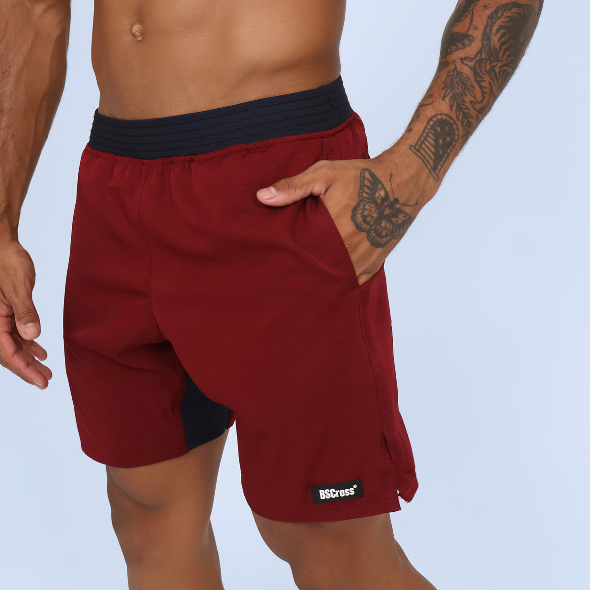 Short Tactel Cós Estreito - Vinho