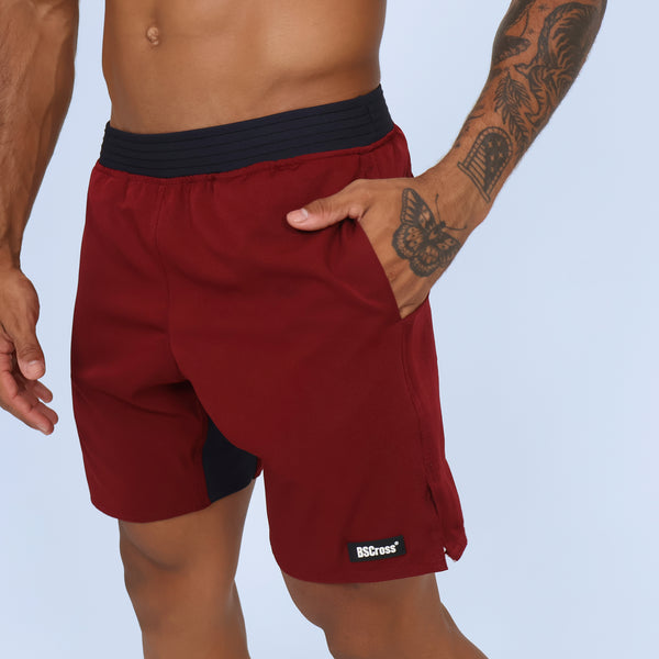 Short Tactel Cós Estreito - Vinho