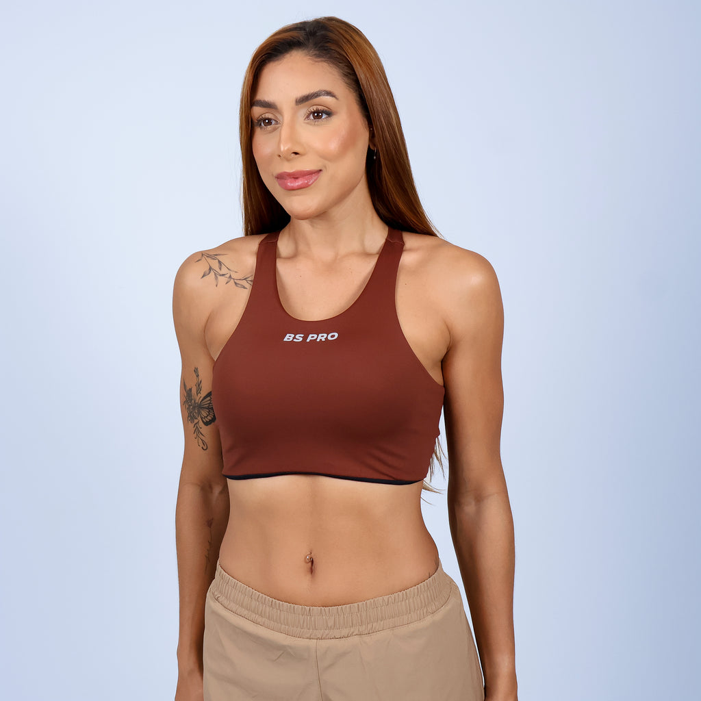 Top Nadador c/ Bolso BS PRO - Liso Couro
