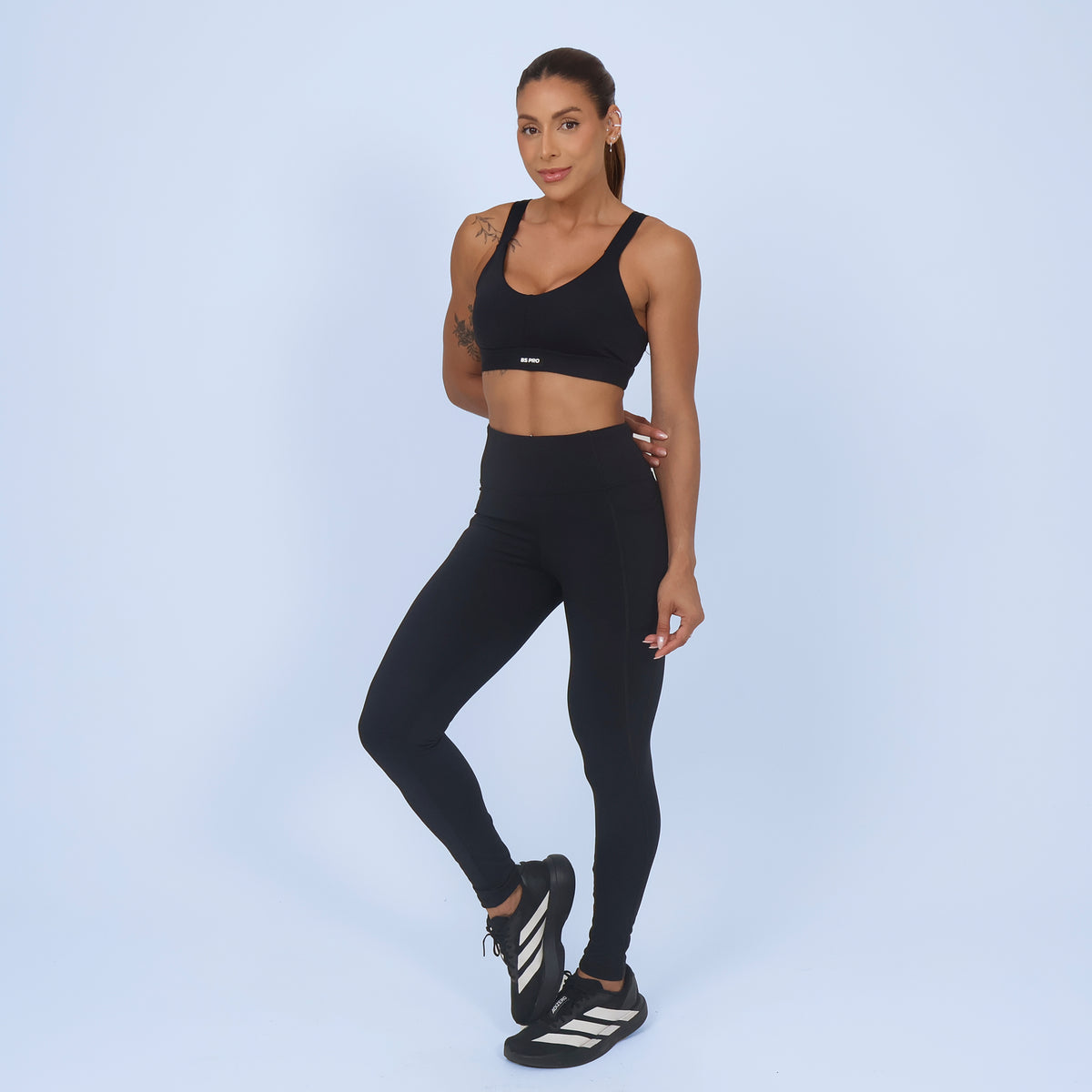 Legging Alta Compress Running BS PRO - Preto