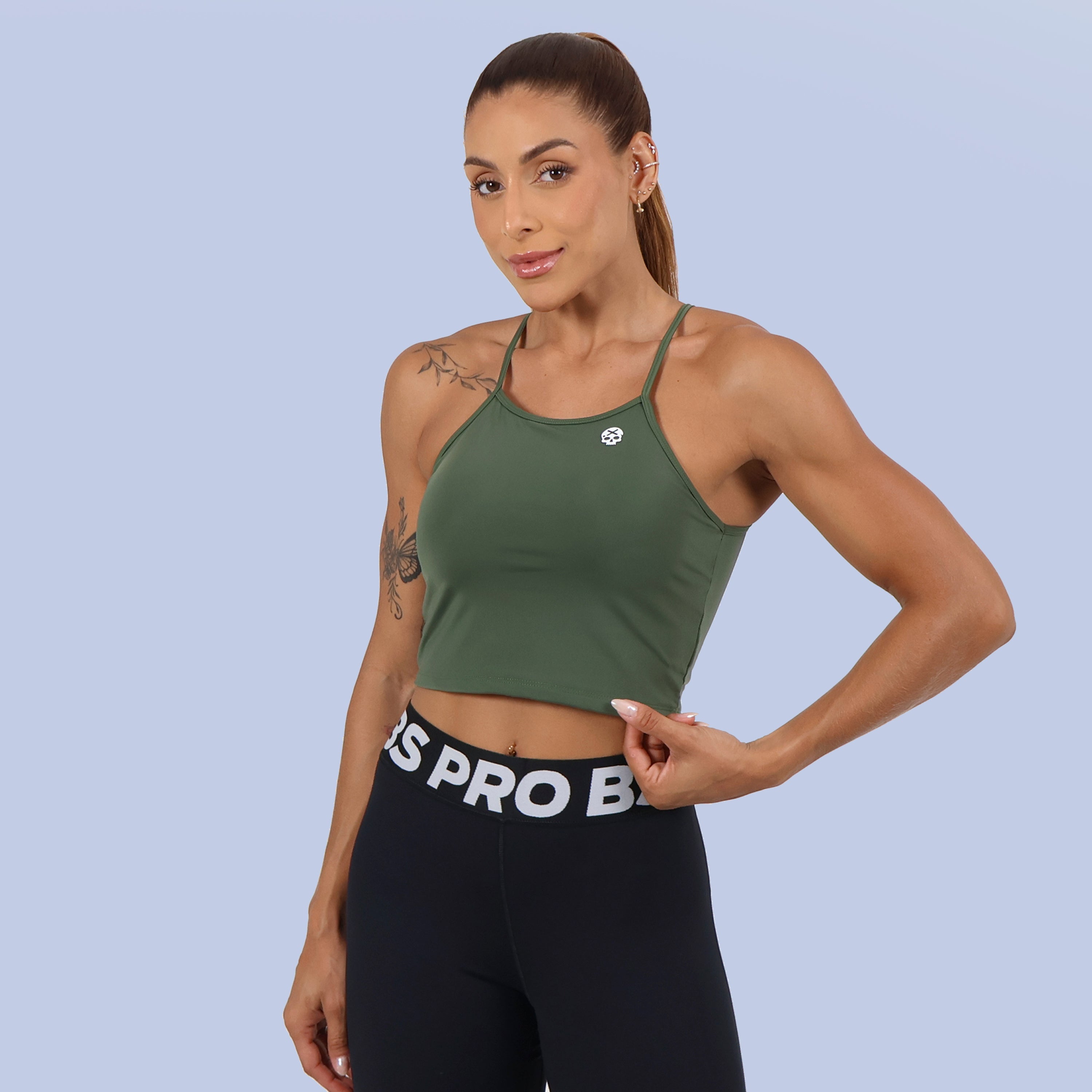 Cropped Alçinhas Skull - Croco