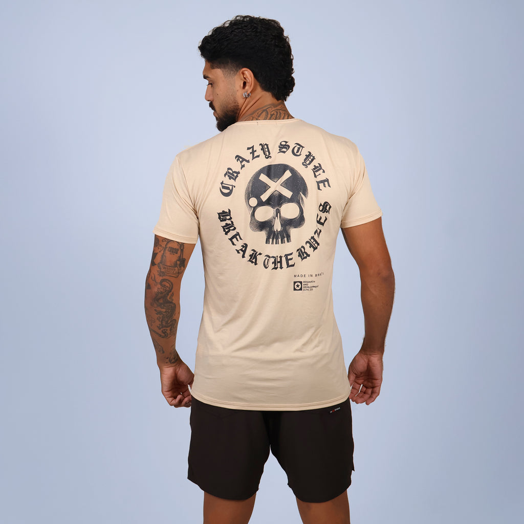 Camisa Skull Crazy - Pinhão Extra