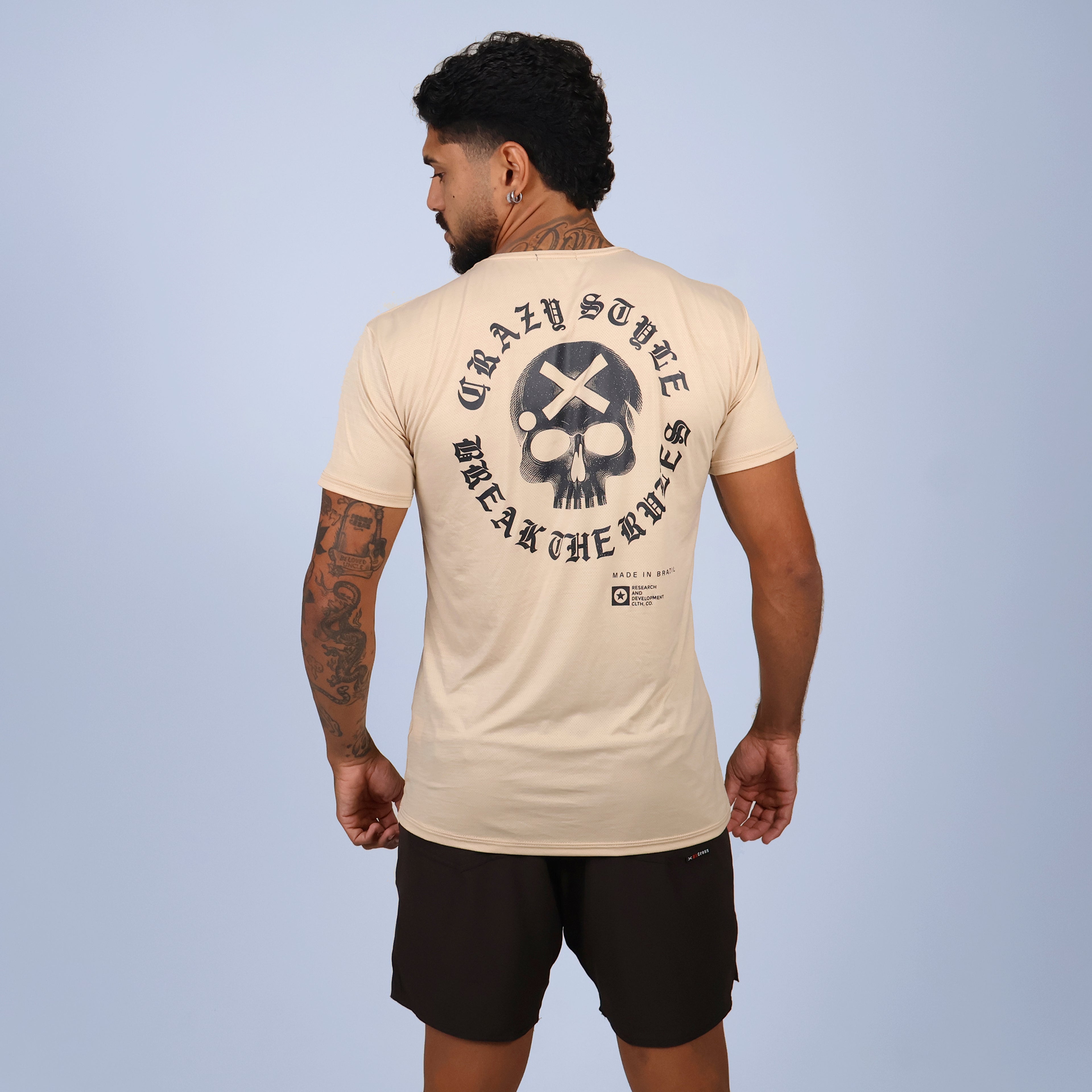 Camisa Skull Crazy - Pinhão Extra