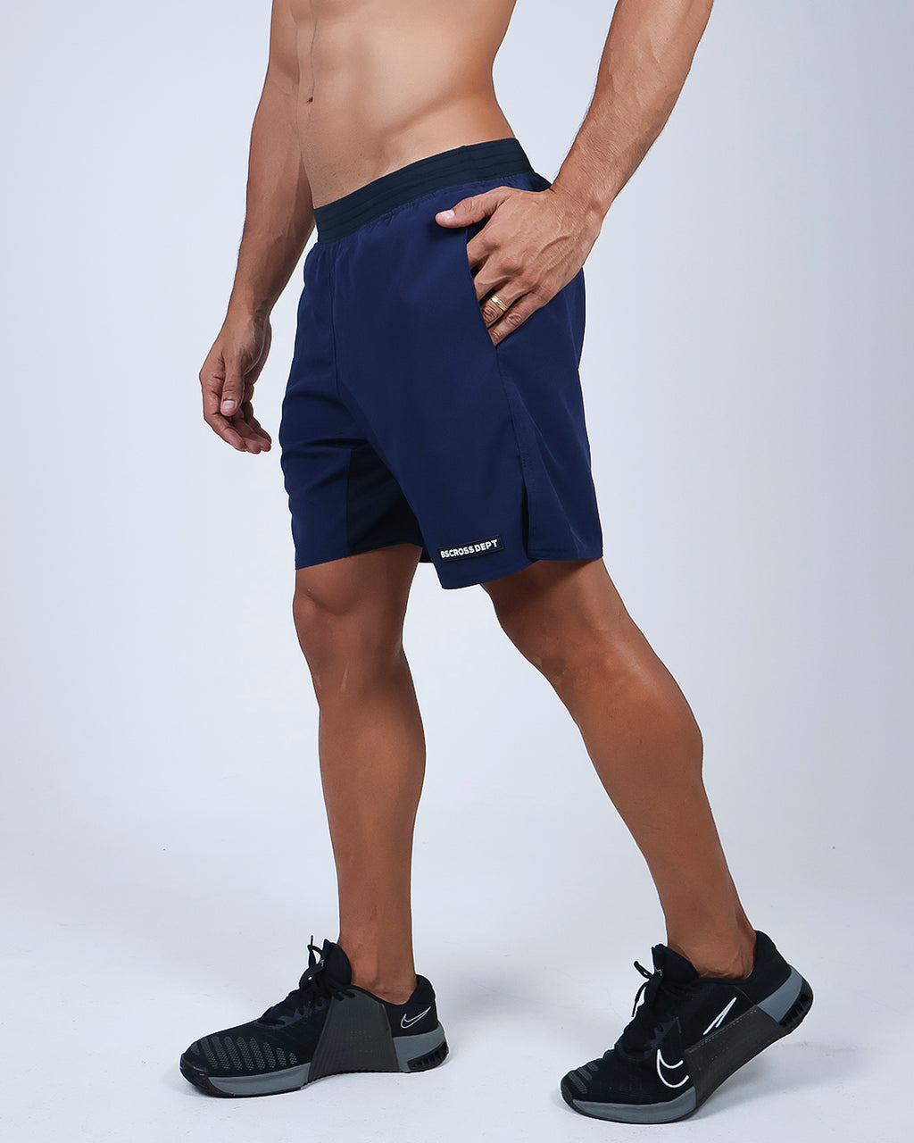 Short Masc c/ Short Térmico - Marinho
