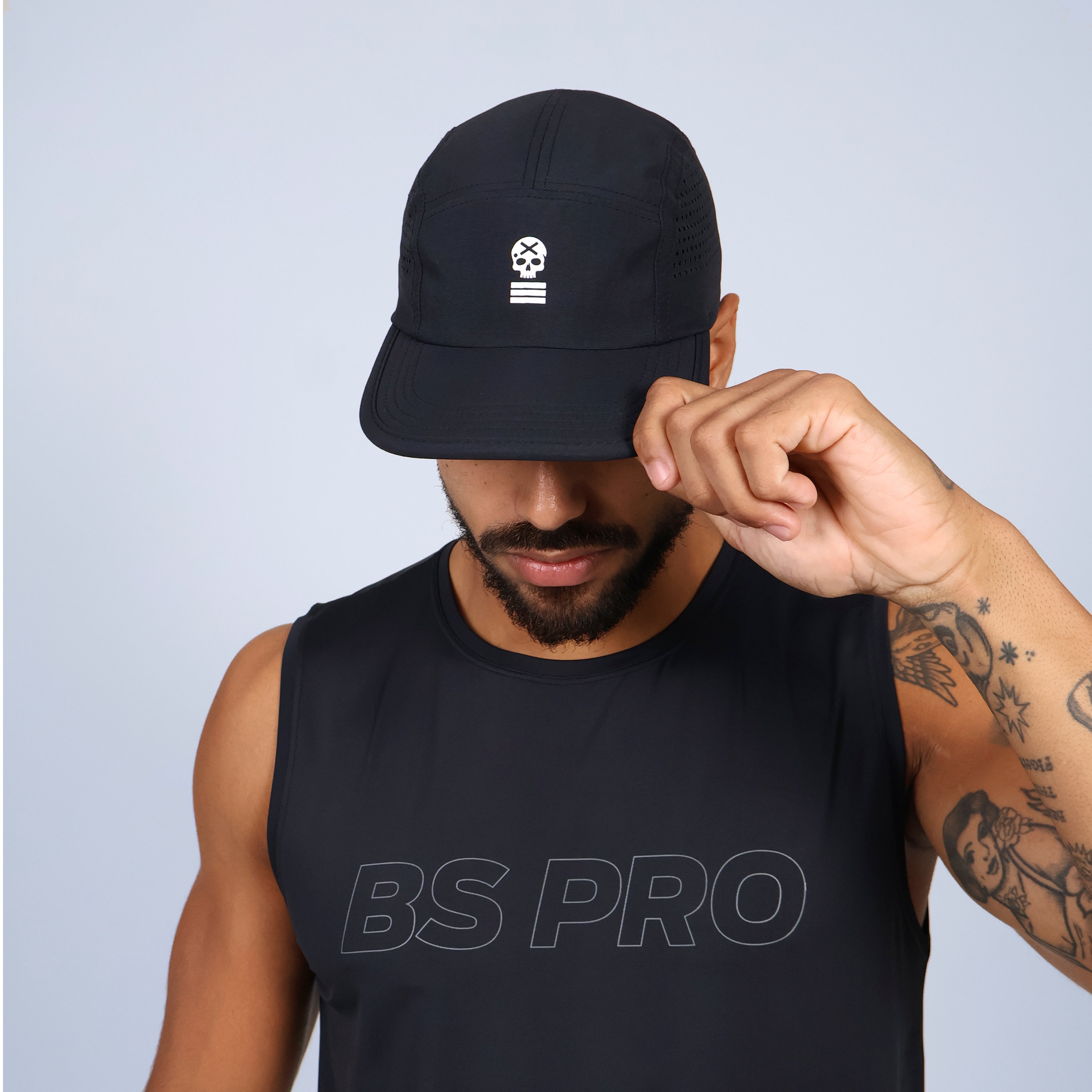 Boné Running Unissex - Preto