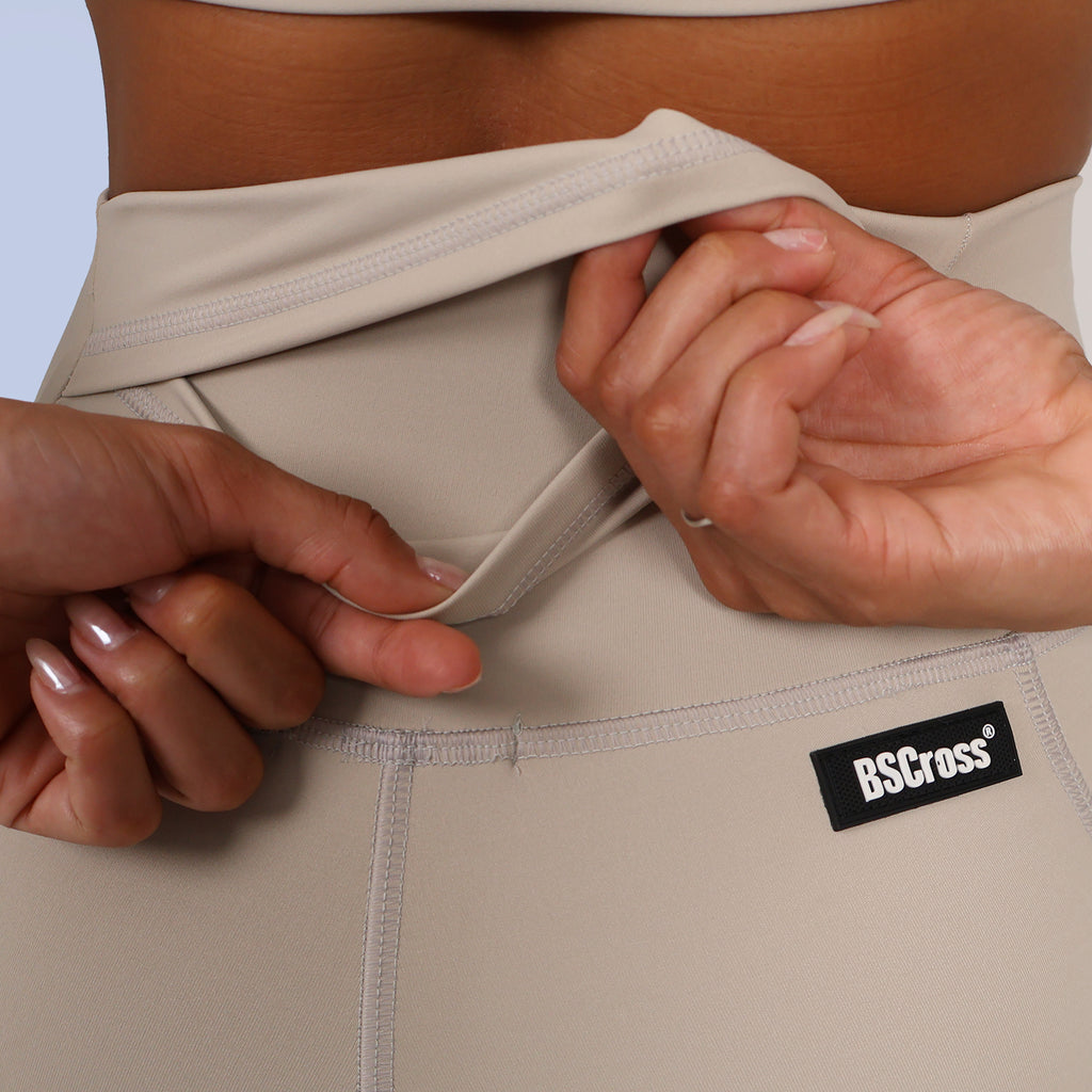 Short sem Costura c/ Bolso Lateral - Panna