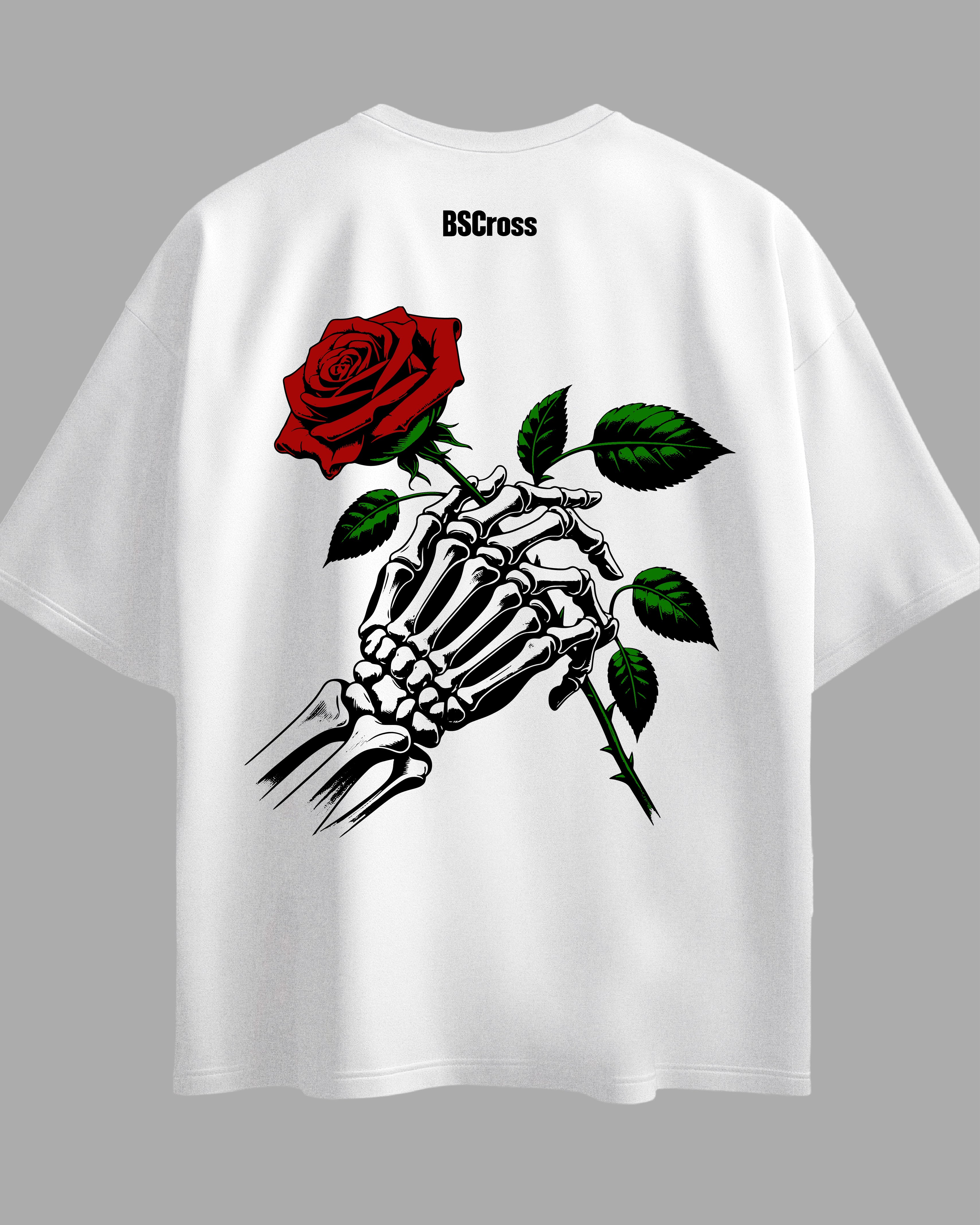 Oversized Exclusive - Caveira Elegante Branca