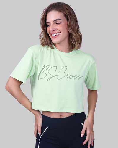 Cropped Oversized Bscross - Verde