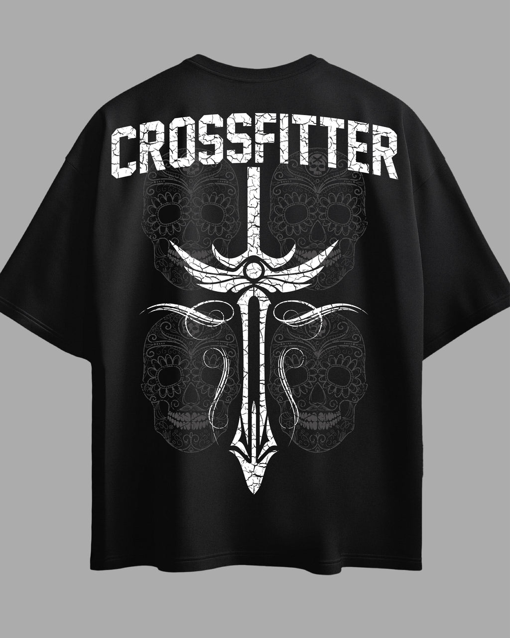 Oversized Exclusive - Crossfitter Mexican Skulls Preta