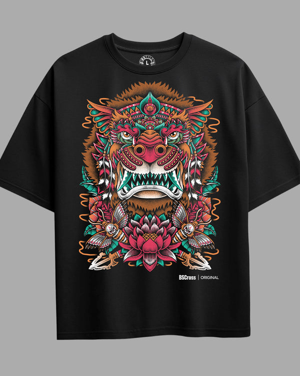 Oversized Exclusive - Dog Lion Preta