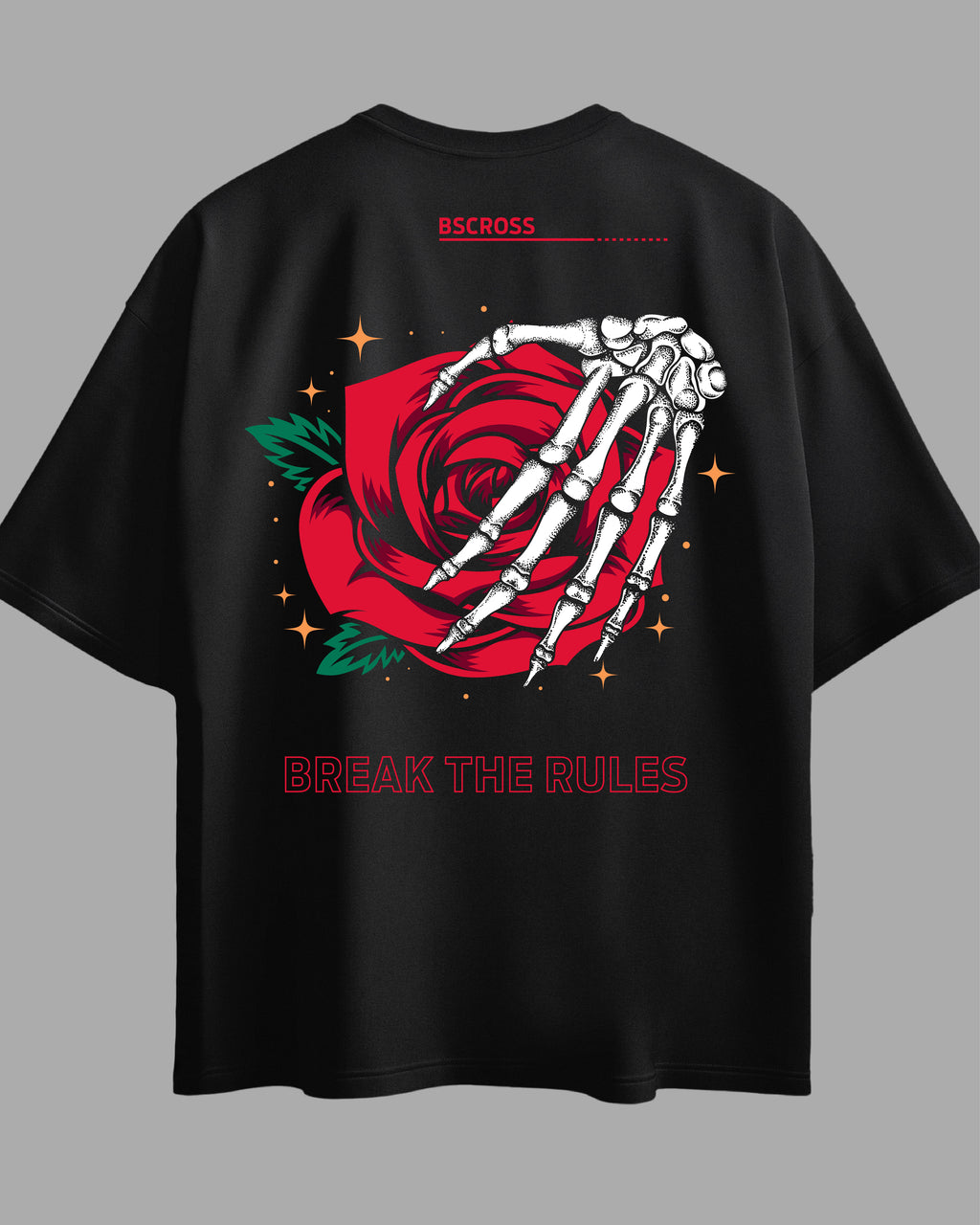 Oversized Exclusive - Flower Hand Back Preta