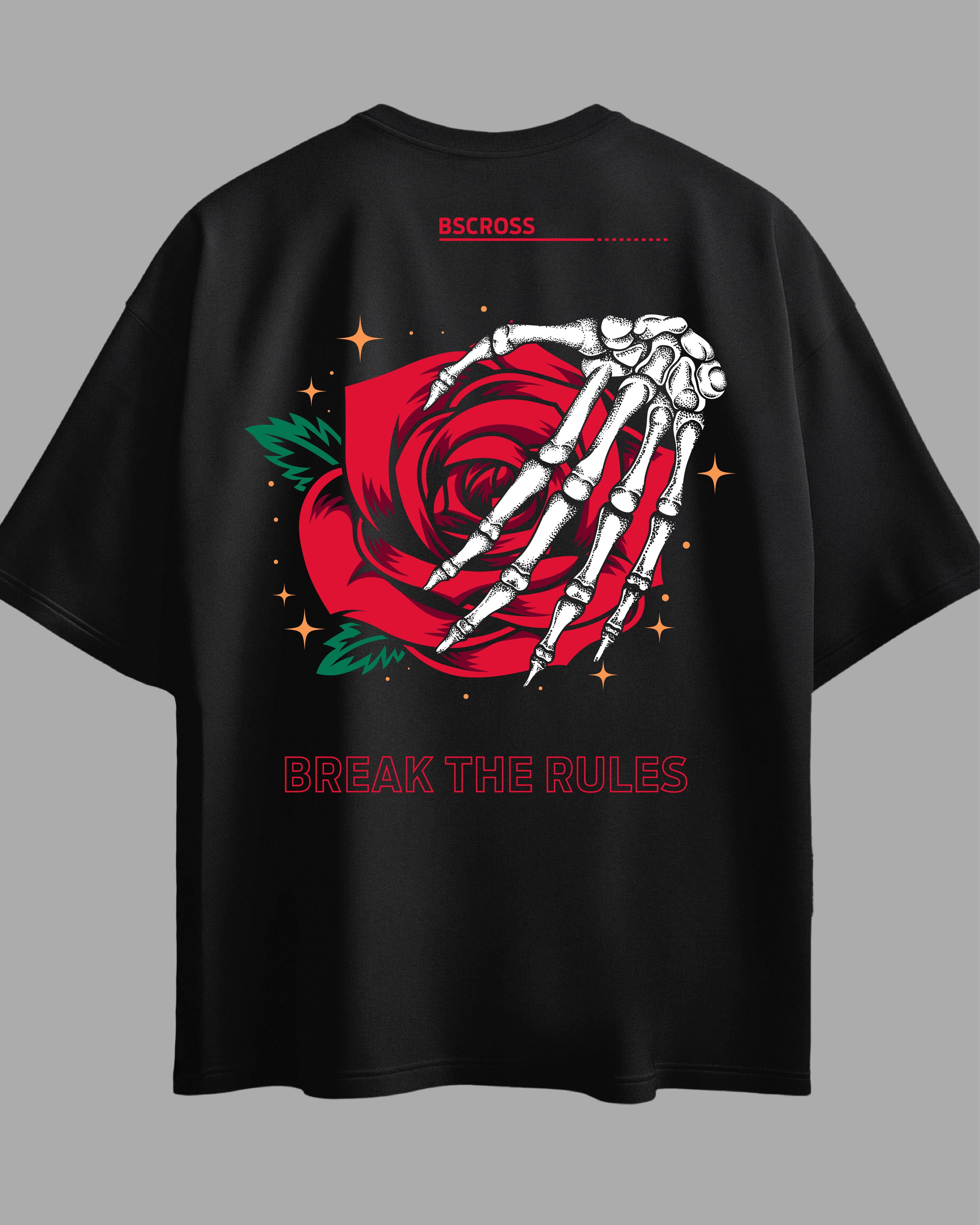 Oversized Exclusive - Flower Hand Back Preta