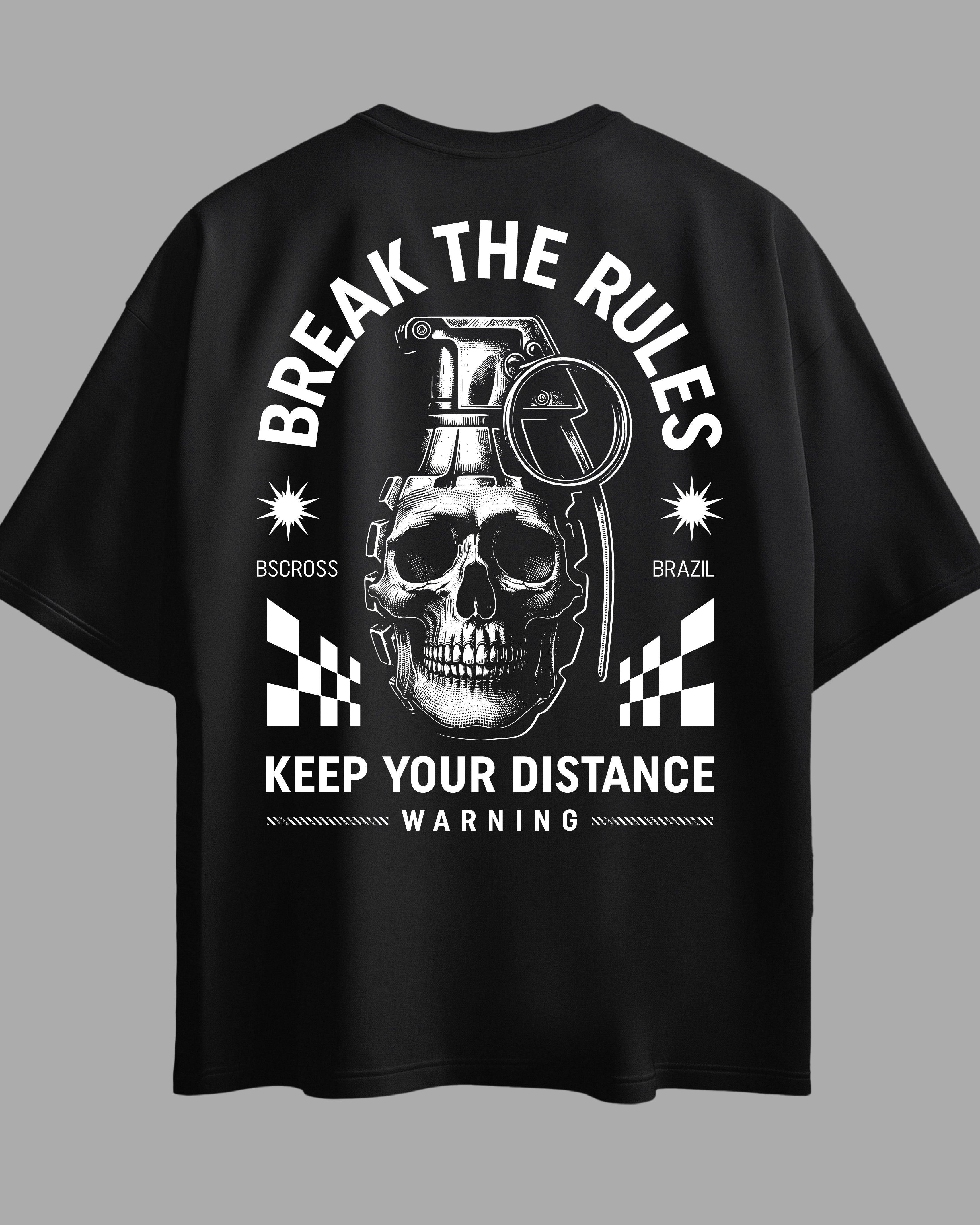 Oversized Exclusive - Grenade Skull Preta