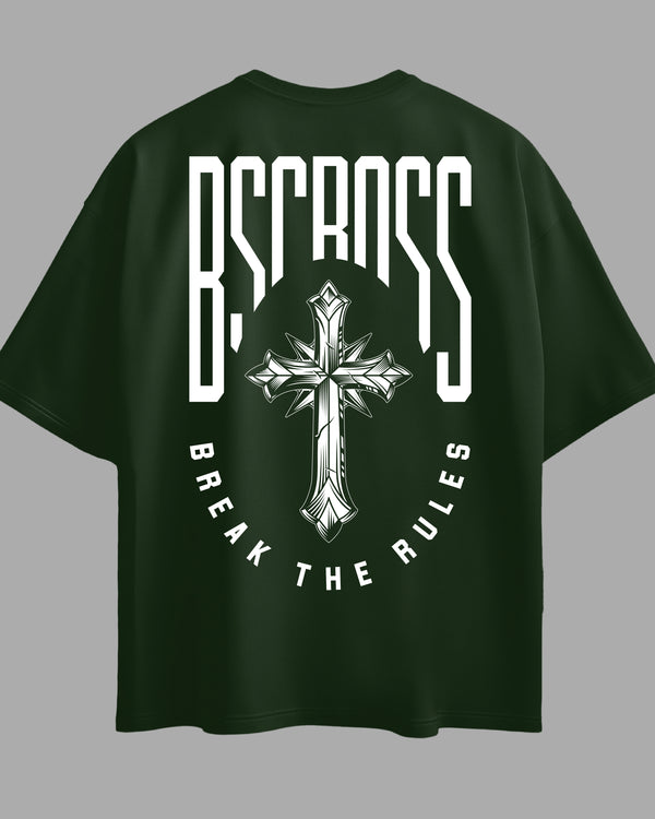 Oversized Exclusive - Cross Diamond Verde
