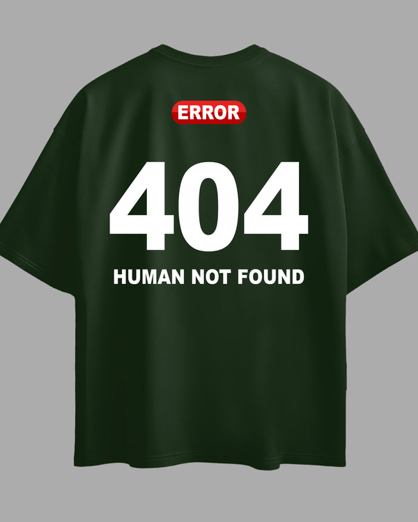 Oversized Exclusive - Error 404 Verde