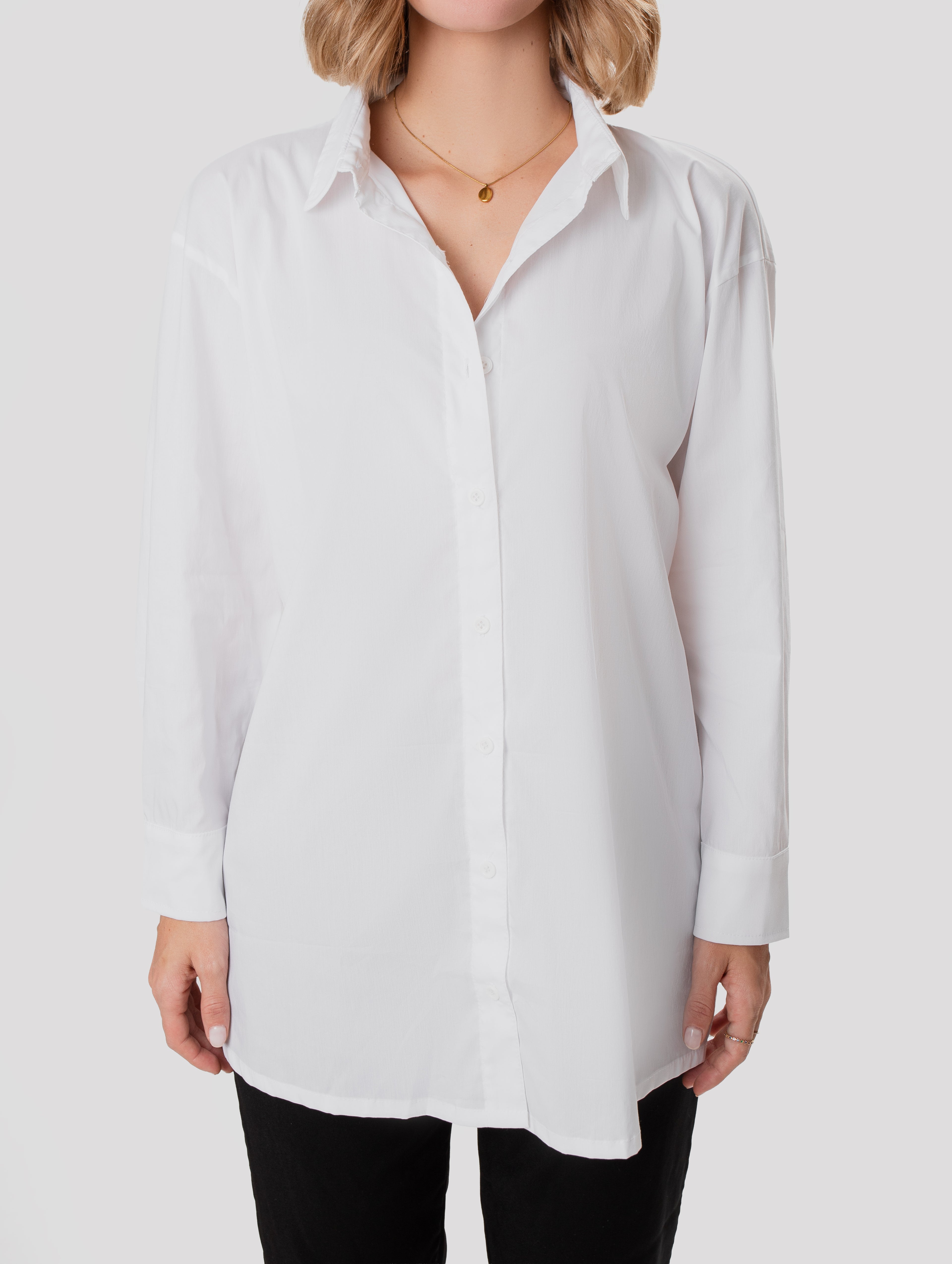 Camisa Miranda Manga Longa - Branca