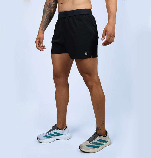 Short Curto Masc c/ Bolso e Zíper - Preto