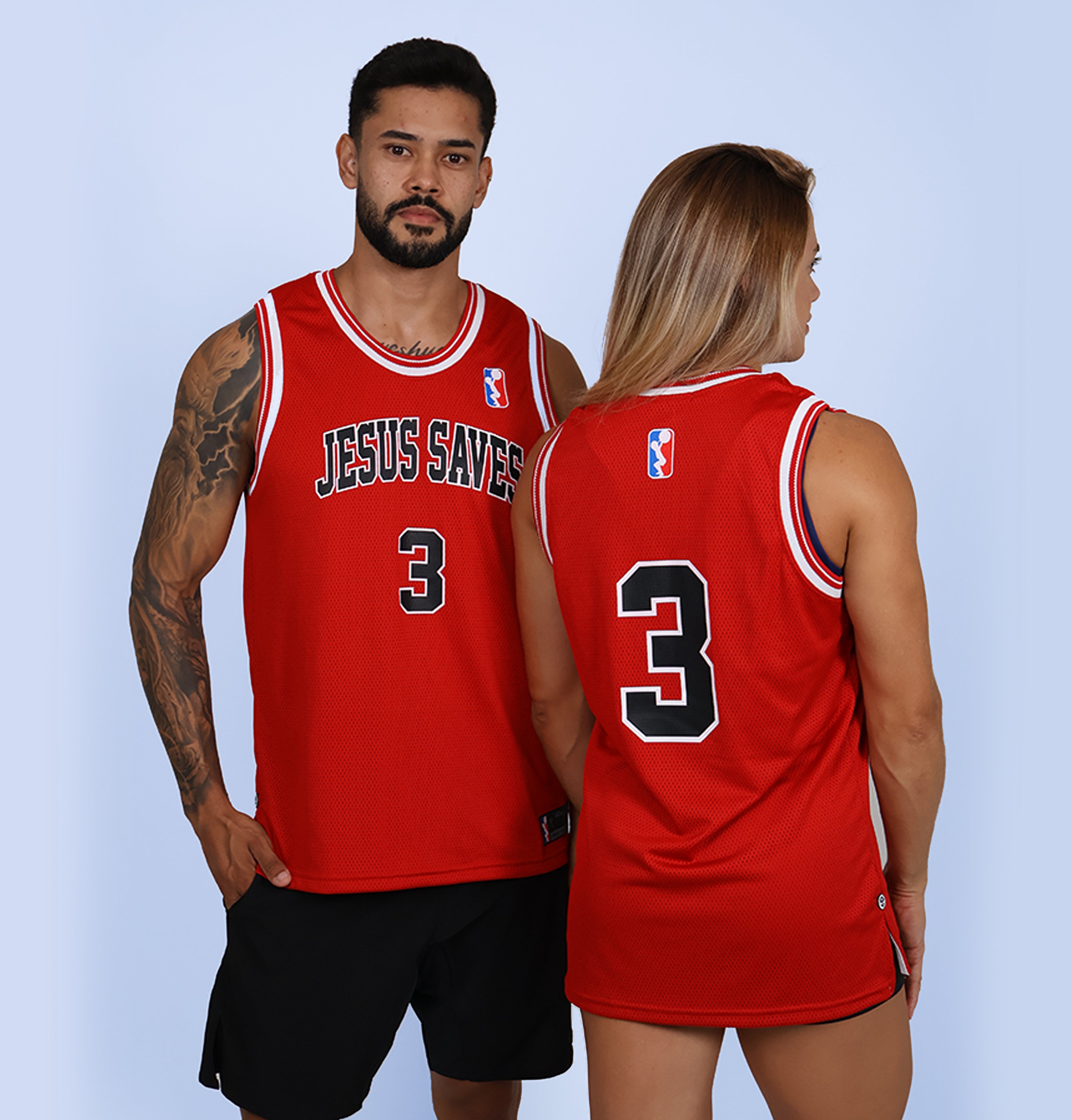 Regata Machão JESUS SAVES- Vermelho