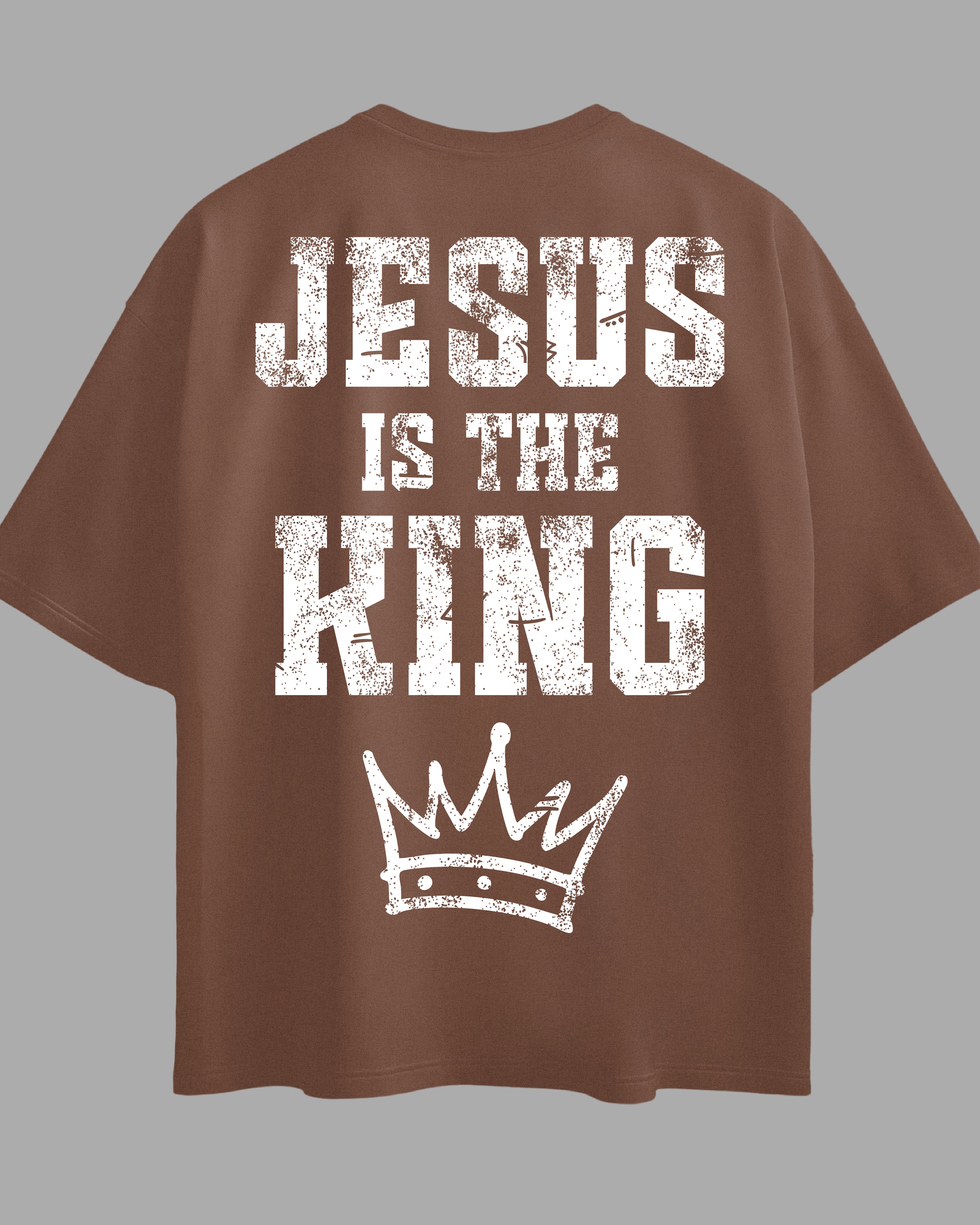 Oversized Exclusive - Jesus is The King Marrom